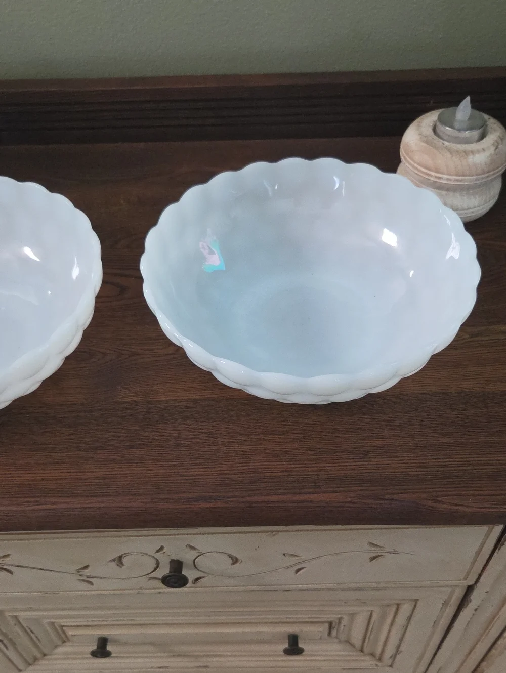 Vintage Anchor Hocking Milk Glass 